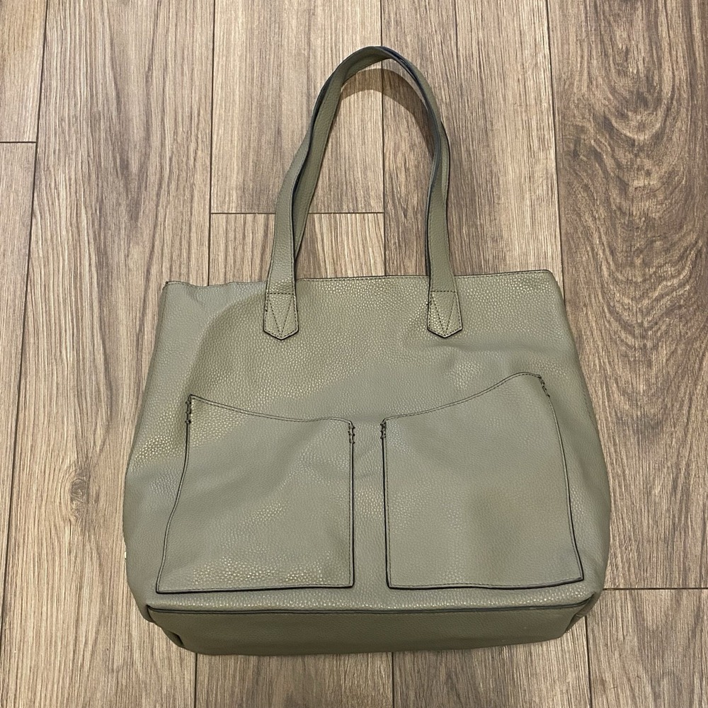 Steve Madden Tote Bag‎ Olive Green Shoulder Handbag Purse Women's Large
